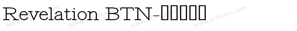 Revelation BTN字体转换